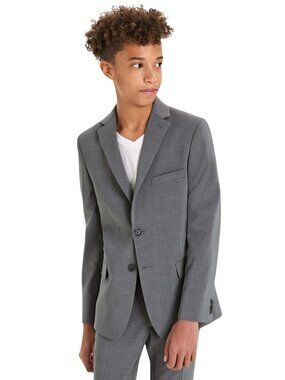 NWT Kenneth Cole Reaction Boys Stretch Slim Fit Blazer Suit Jacket Med Gray 16R